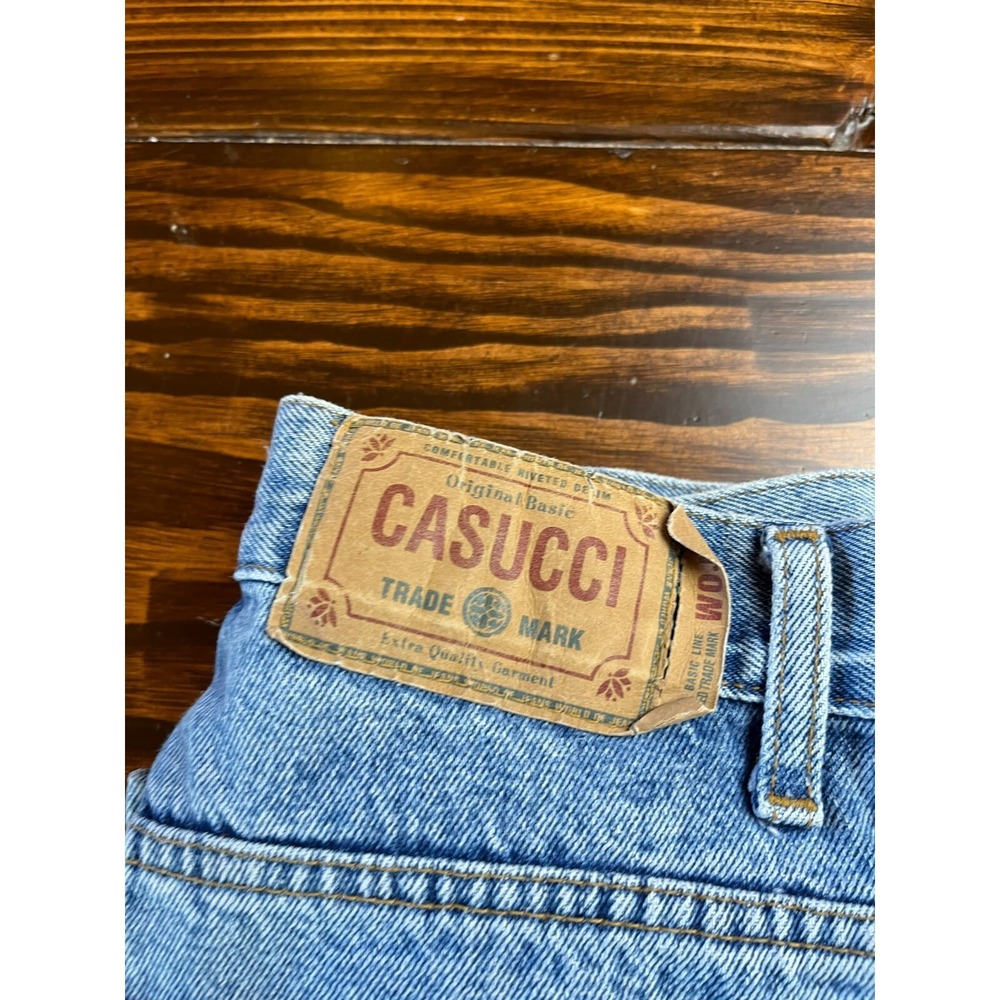 CASUCCI Jeans Womens 24 Blue Denim Vintage Rigid Denim Ankle Cuts - Picture 8 of 14